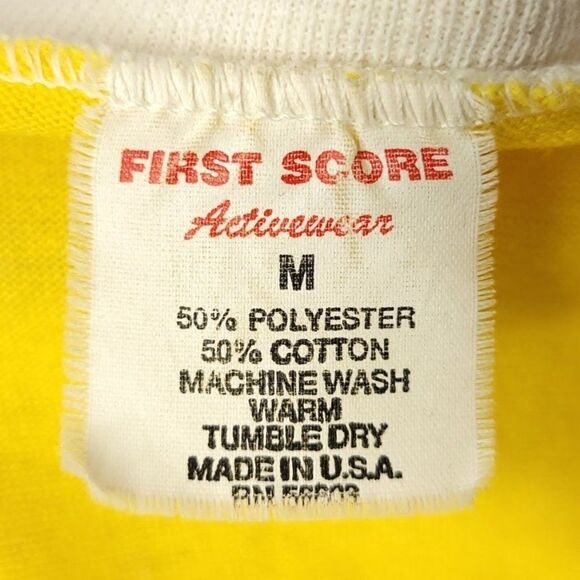 East Side Lions Club T Shirt Vintage 80s We Serve Ringer Tee Made In USA Mens - Picture 5 of 6